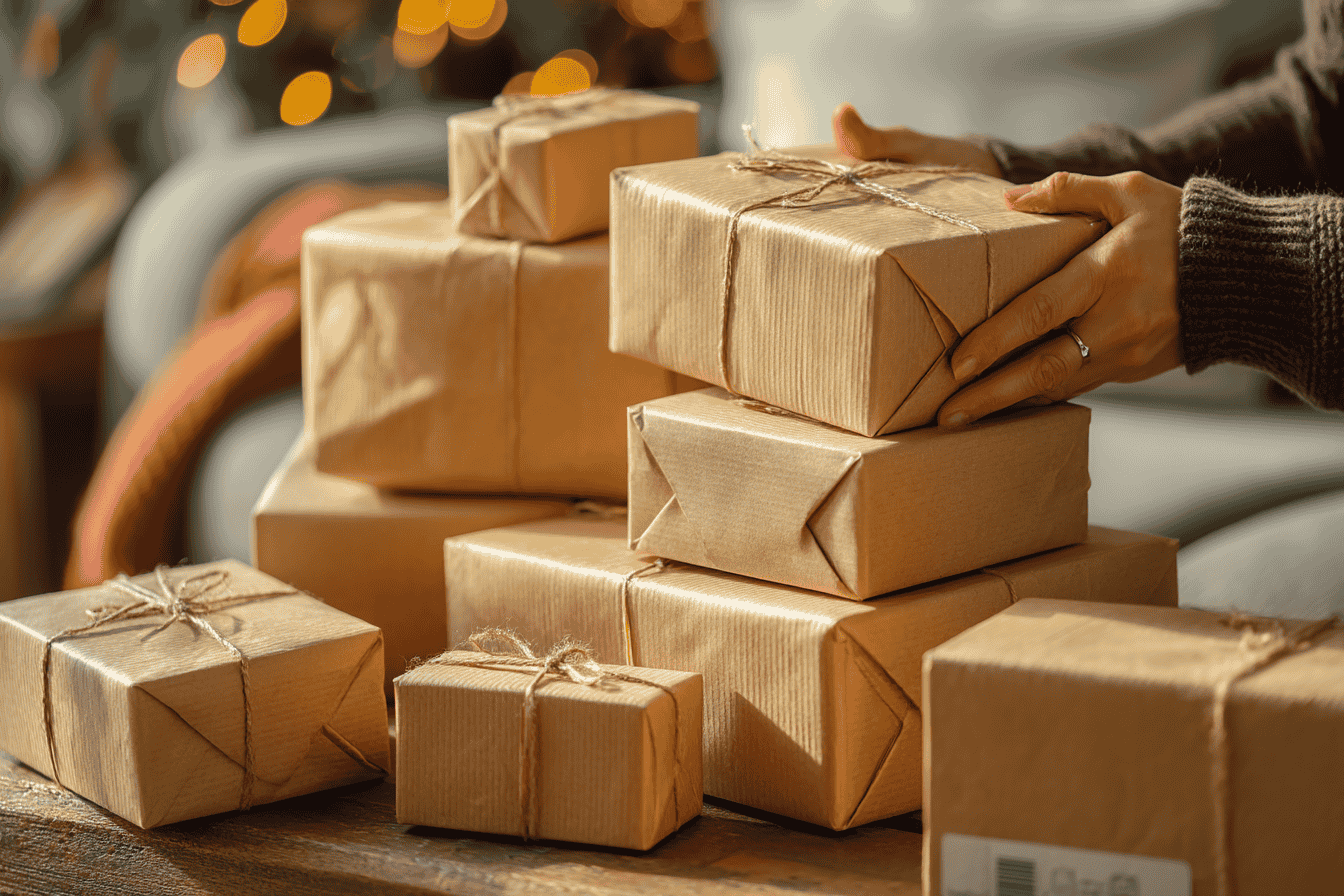 Imprenditore digitale felice che gestisce il suo negozio online dropshipping