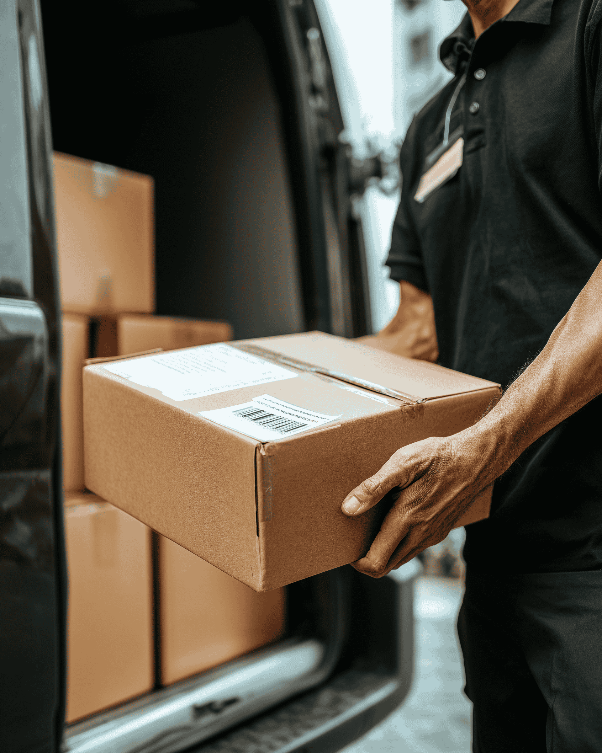 Imprenditore digitale sorridente che mostra i vantaggi del dropshipping